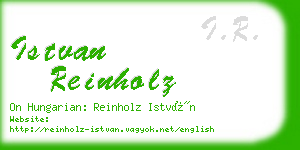 istvan reinholz business card